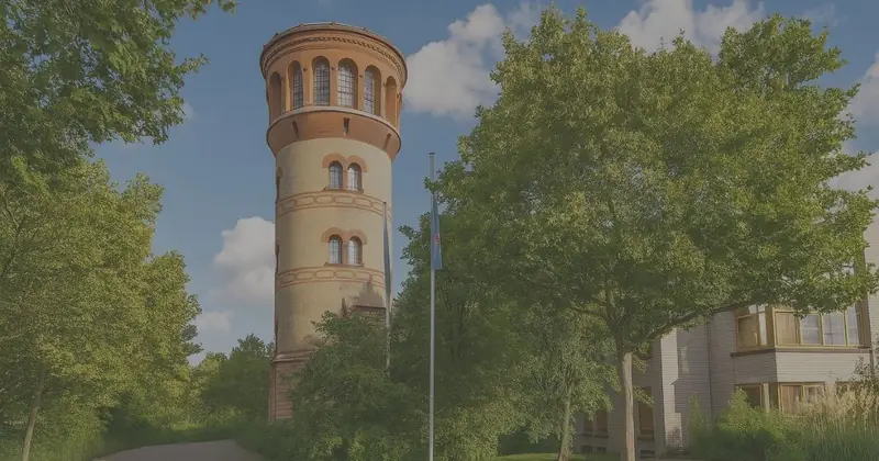 Denkmalgeschützter Wasserturm von 1904 in Ludwigshafen